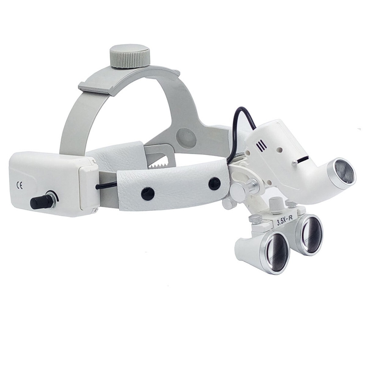 3.5X-R Dental Medical LED Headlight Headband Binocular Magnifying Loupes Surgery