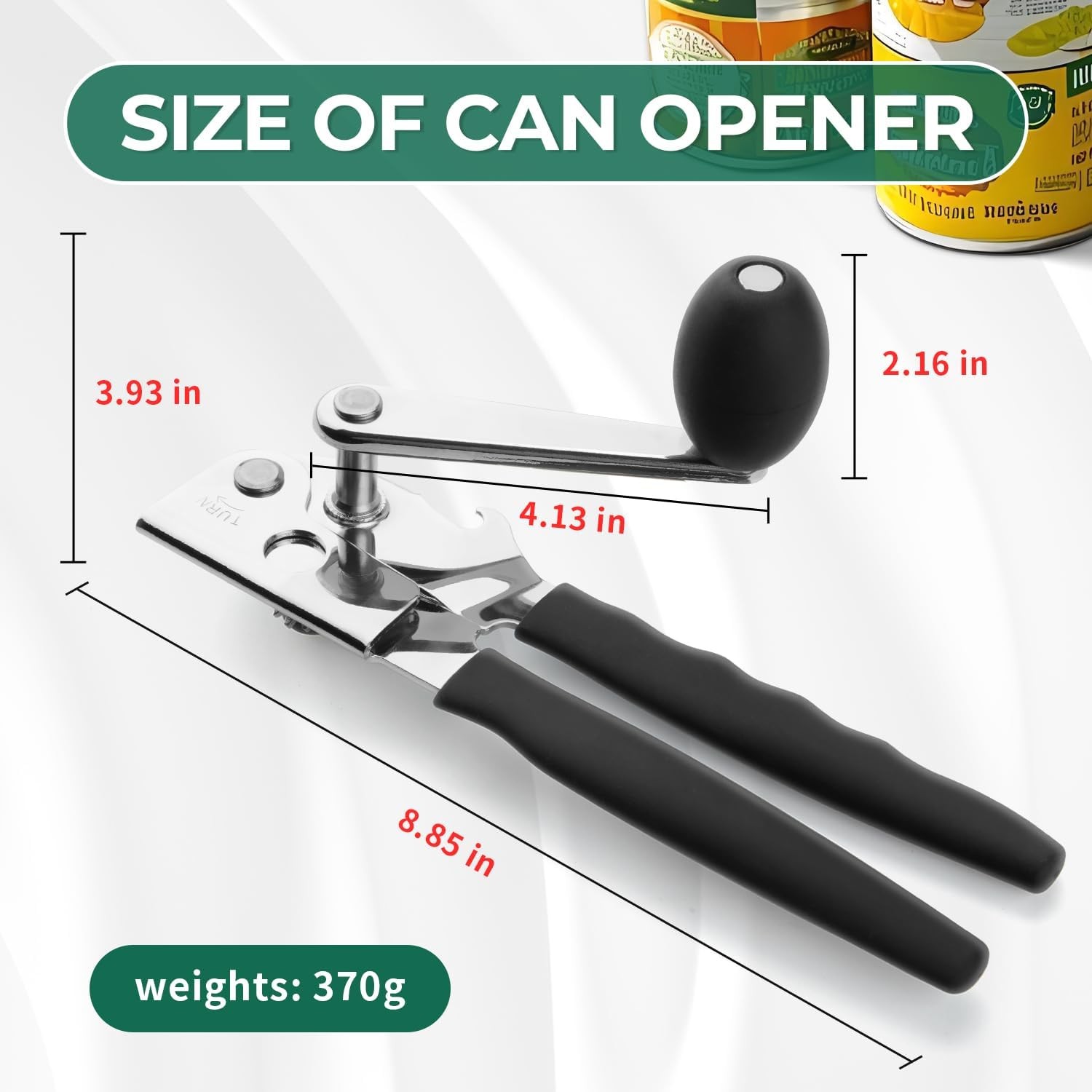 Commercial Heavy Duty Manual Can Opener Stainless Steel for Seniors