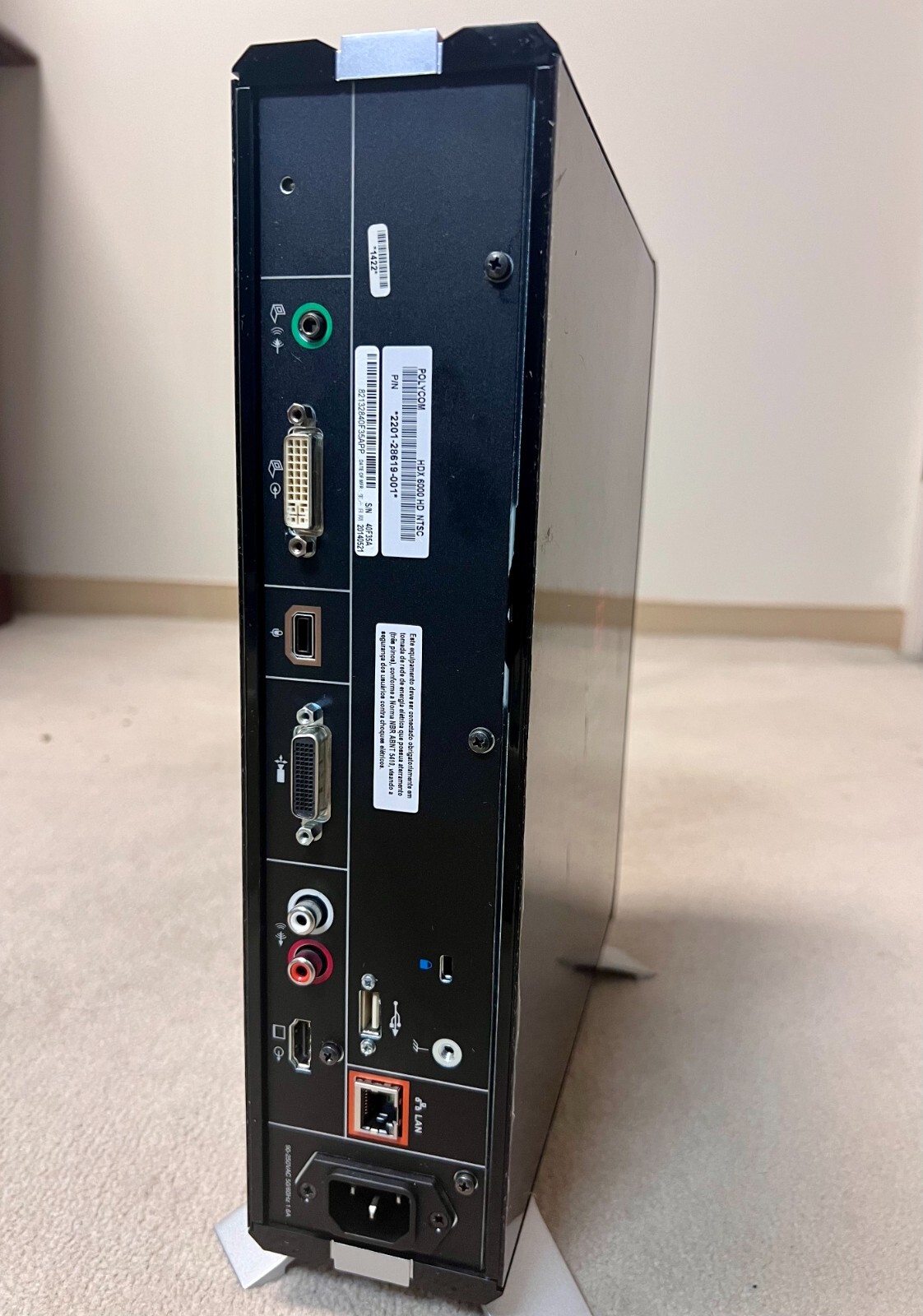 POLYCOM HDX 6000 Video Conference System W/ EagleEye HD PTZ Camera