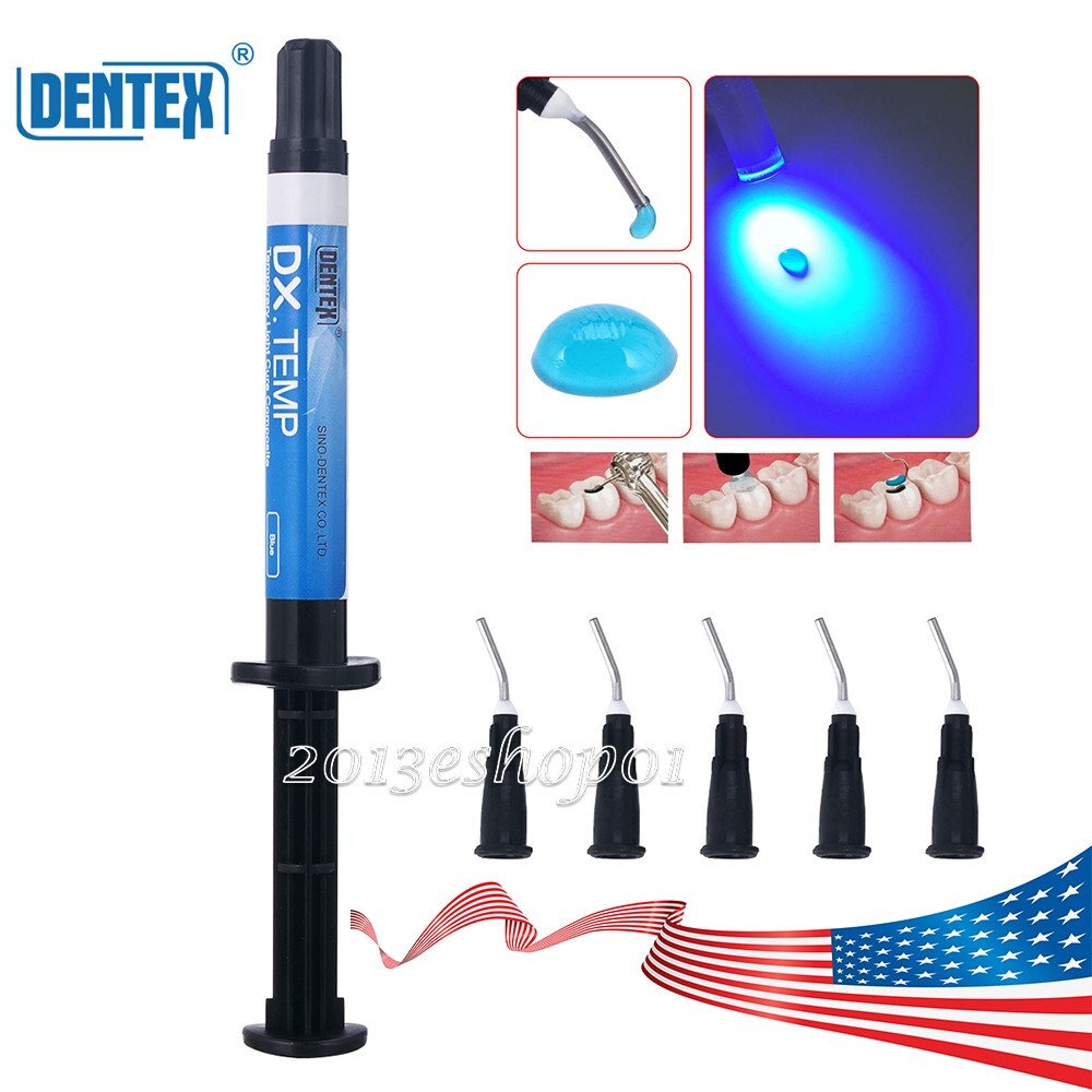 Dentex Dental Temp Flow Light Curing Temporary Filling Composite Material