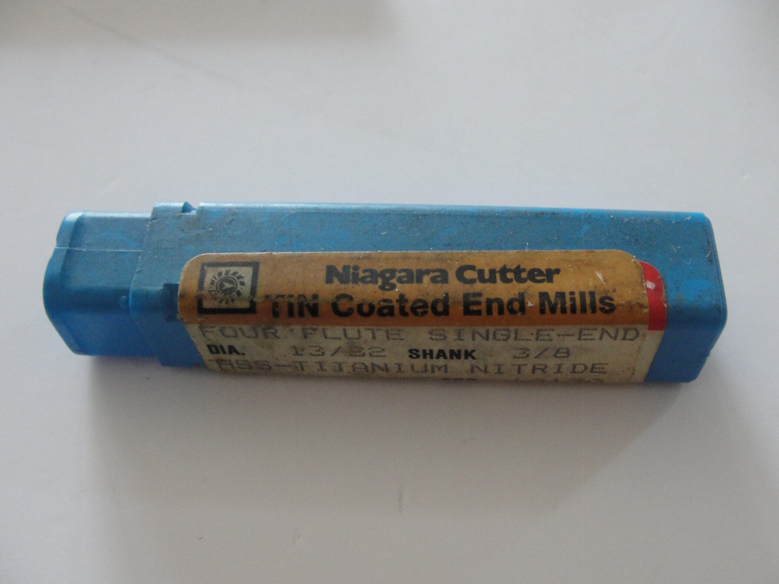 Niagara Series SC406 Single End HSS End Mill, 13/32 HSS 4FL SE TiN, EDP#42130