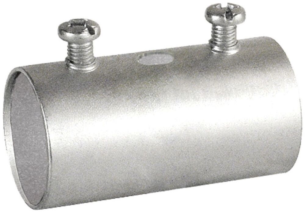 Southwire SSLP-100, 1″, Zinc Plated Steel, Set Screw, EMT Conduit Coupling, 1 pc