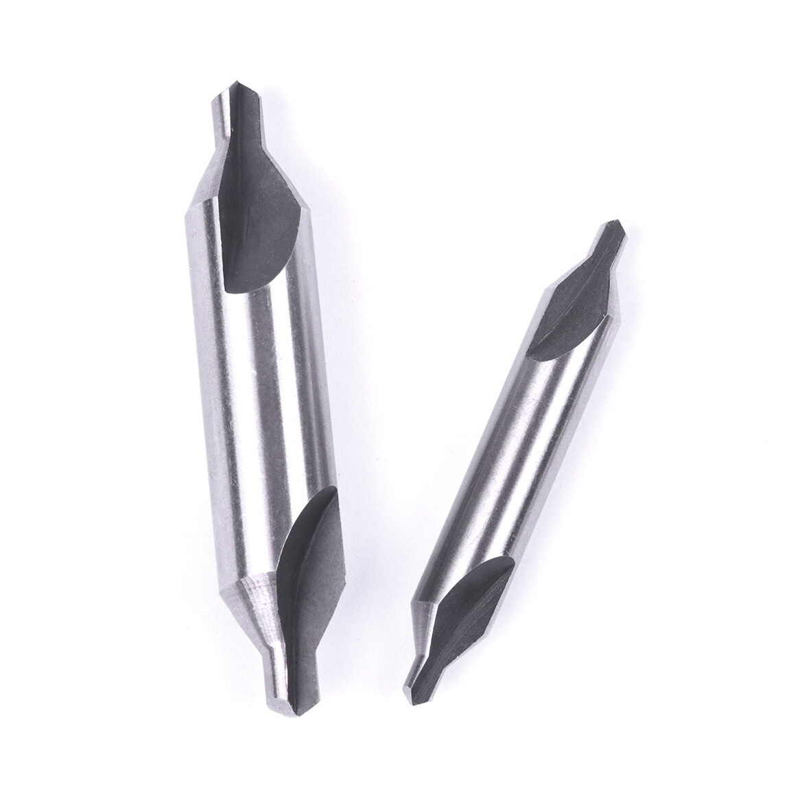 5-Piece HSS Center Drill Bits Set #1-#5, 60° Angle for Lathe & Metalworking