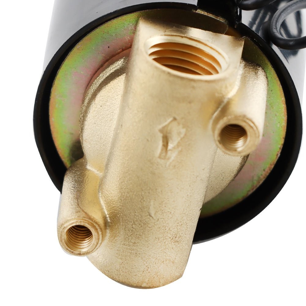 1/4 Inch Solenoid Valve Air Water DC DN8 N/C Gas Oil Normally Closed 12V