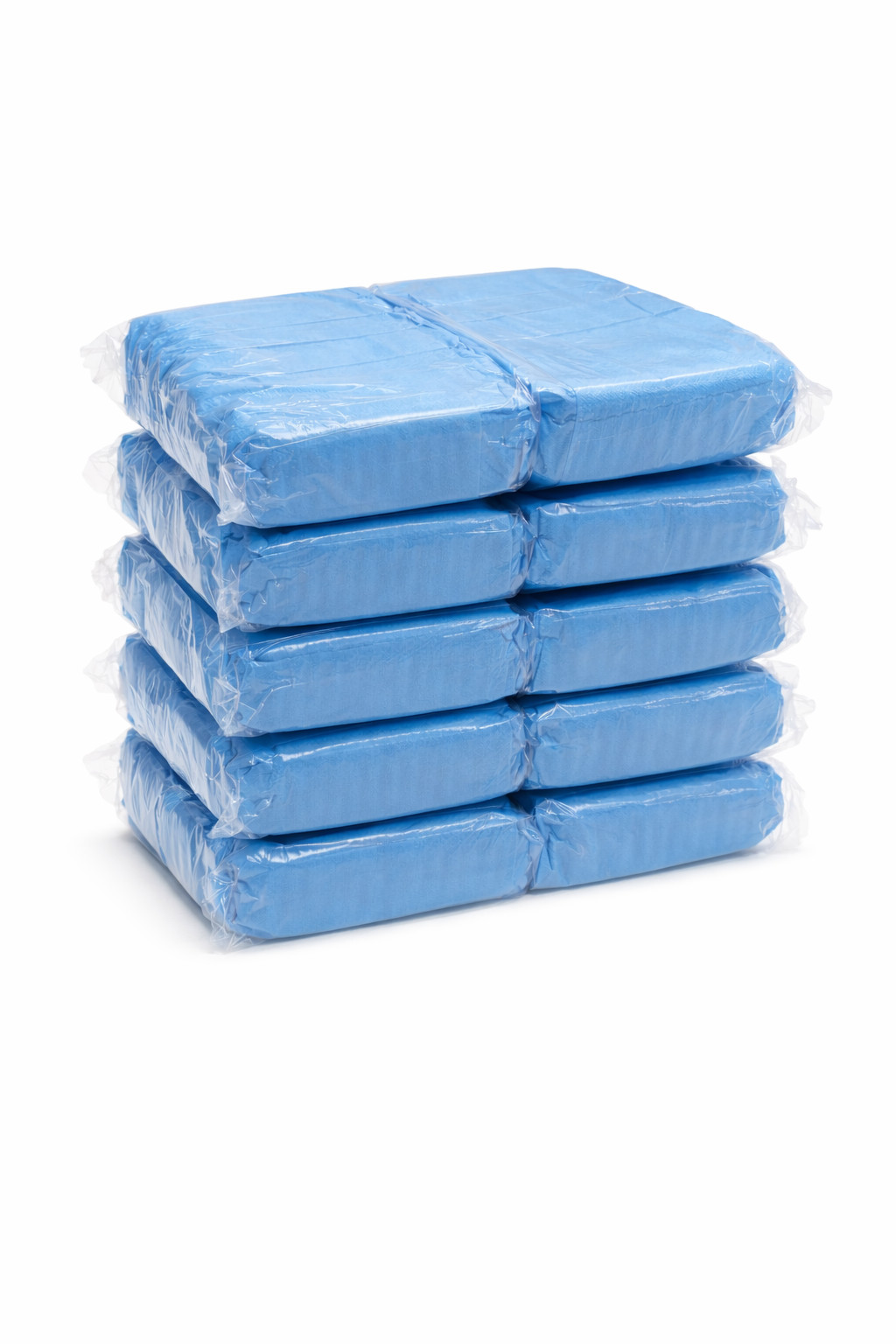 Blue Disposable Shoe Covers 100 Pack Non Woven Boot Covers Universal Fit