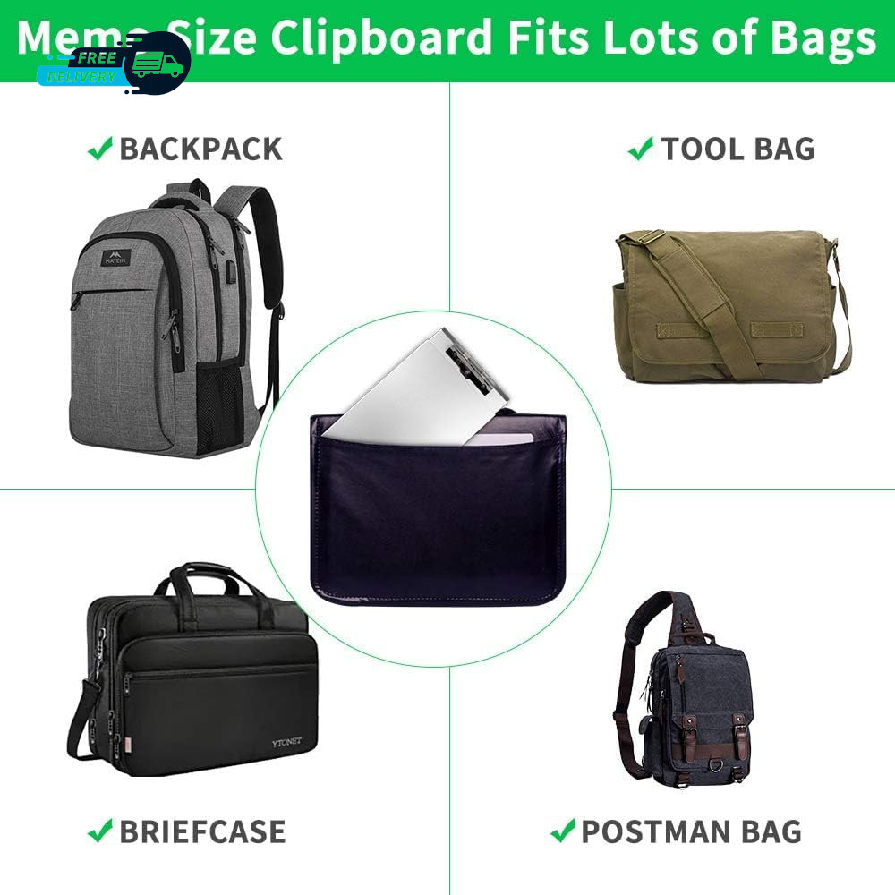 Aluminum Clipboard with Storage(Memo Size) Recycled Metal Form Holder