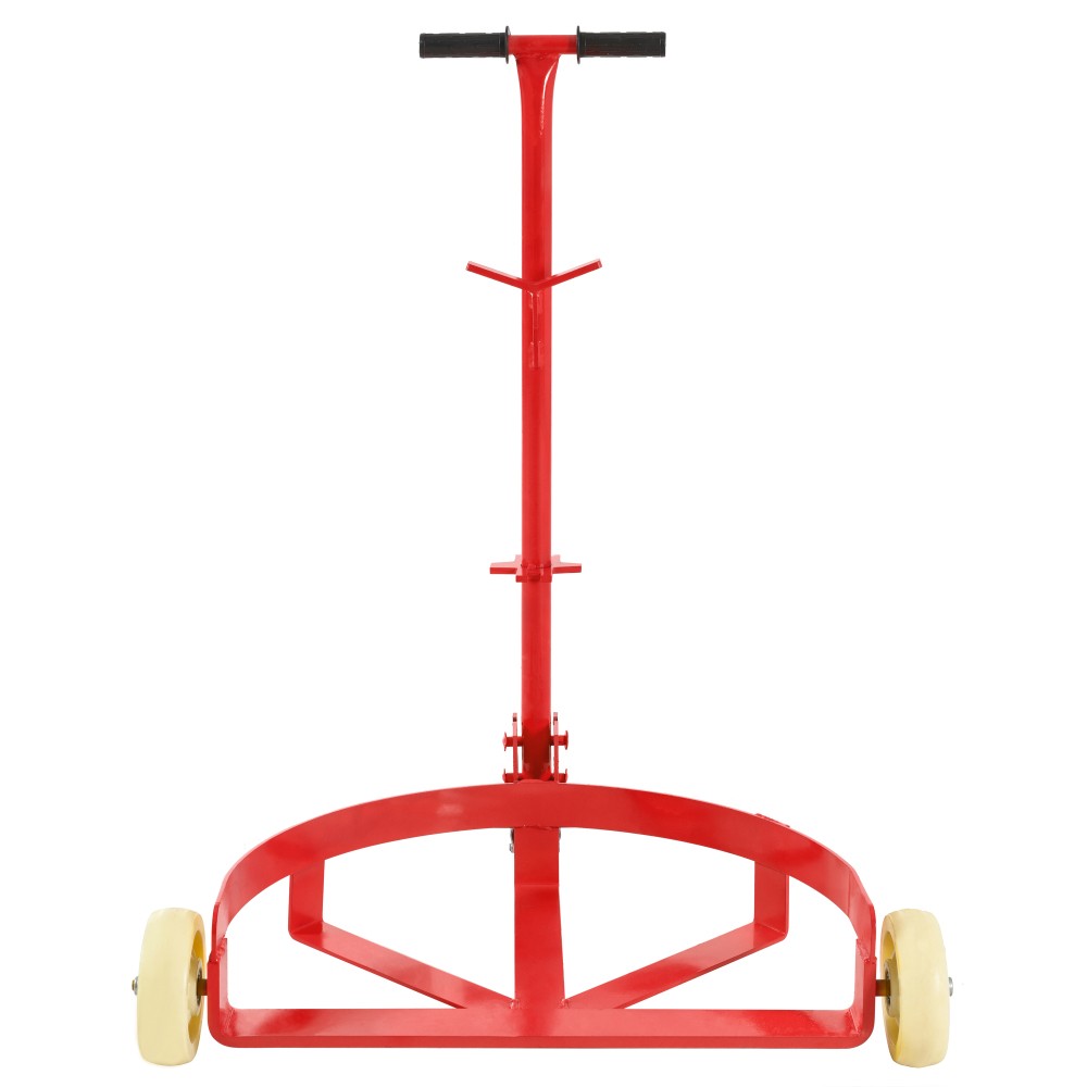 55 Gallon Drum Dolly 1200lbs capacity with 2 fixed PU Wheels and 1 swivel wheel