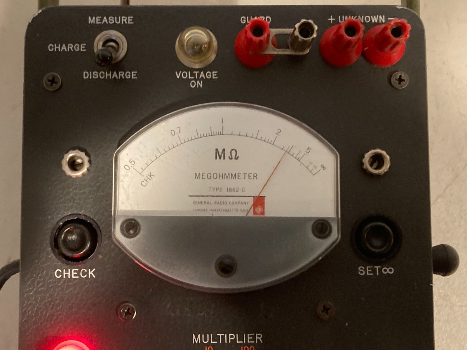 General Radio 1862-C Megohmmeter Insulation Resistance Tester – GR 1862