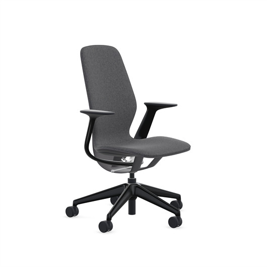 SILQ by Steelcase -open box (leap) Black fabric INK
