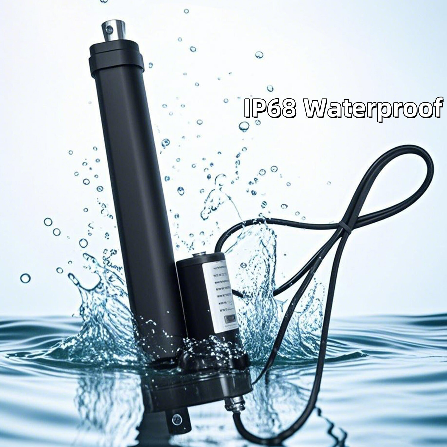 12V DC Linear Actuator IP68 Waterproof–1200N/264.55lbs 3mm/s Underwater robotics