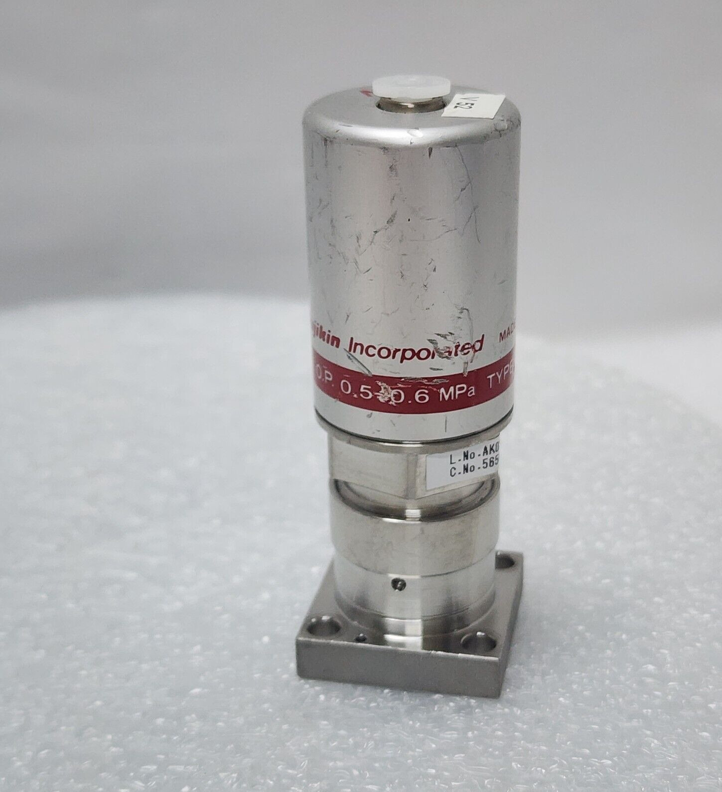 Fujikin 0.P. 0.5-0.6 MPa, Lam 766-197842-003 Rev B Type N.C. Valve, Jp,_96969
