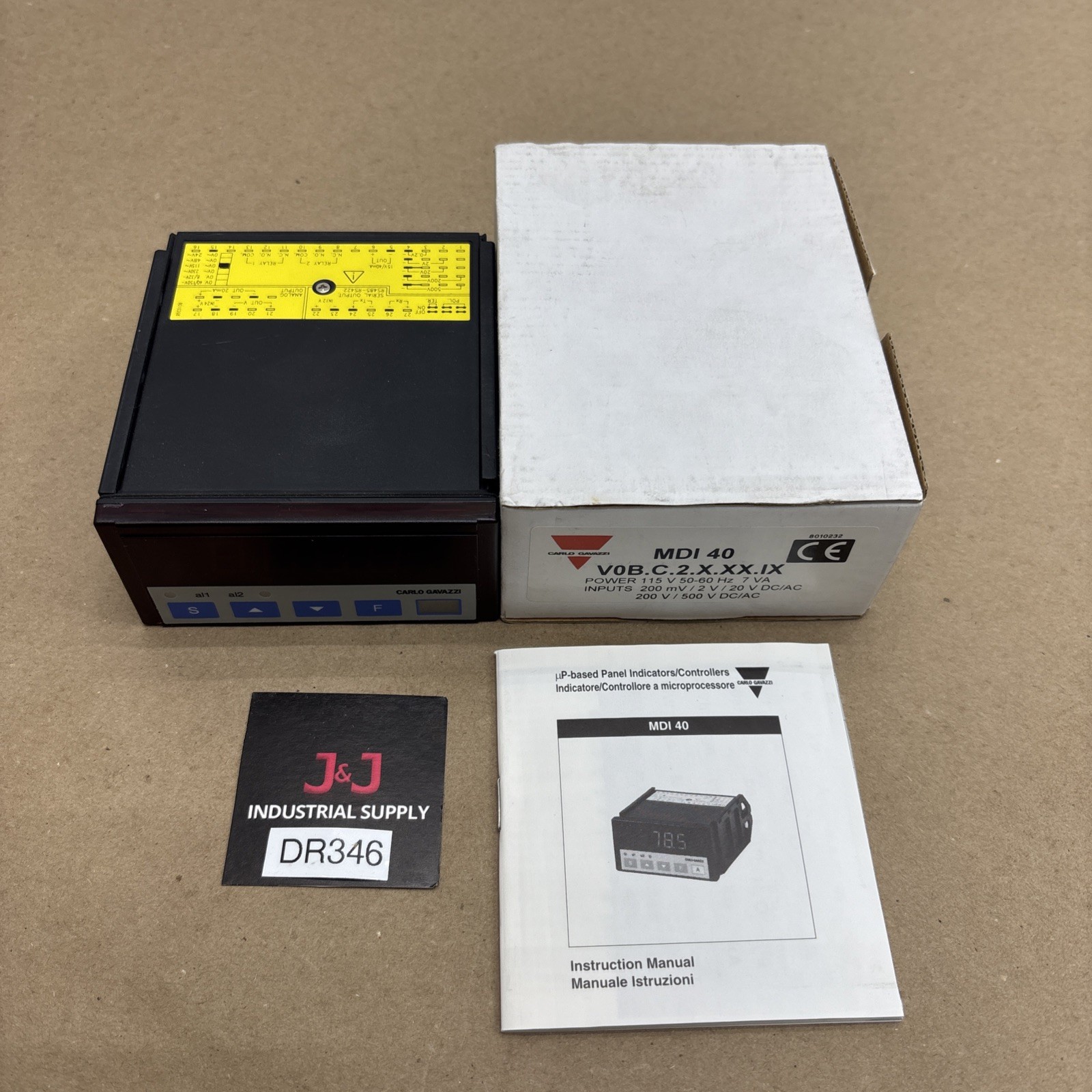 New In Open Box Carlo Gavazzi Mdi 40 Inputs: 200 Mv/2v/20v Dc/ac Power: 9-32v