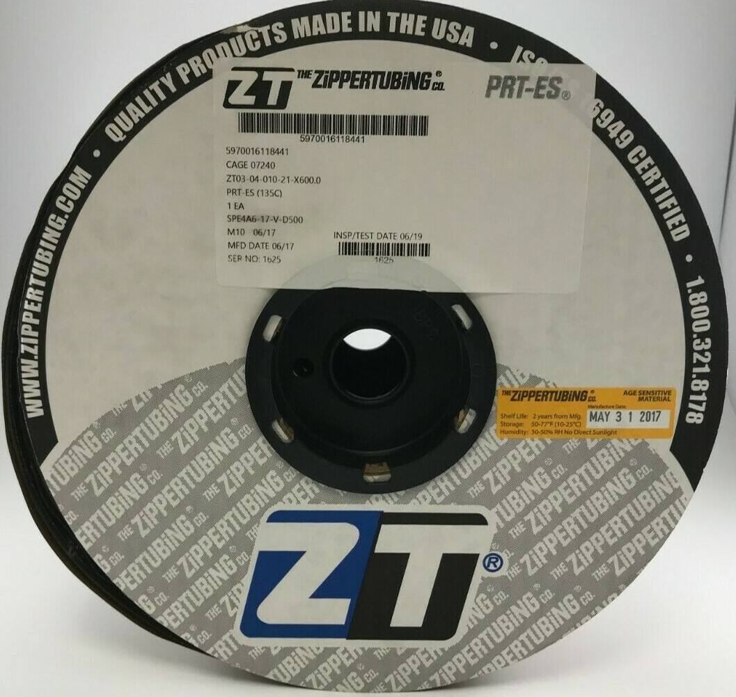 New Zippertubing ZT03-04-010-21-X600.0 Insulation Sleeving PRT-ES (135C)