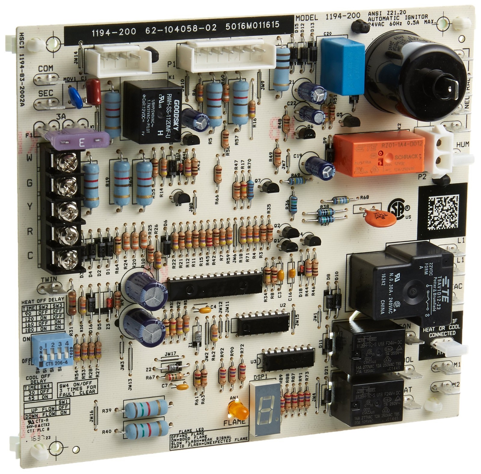 6210405802 Integrated Furnace Control Board