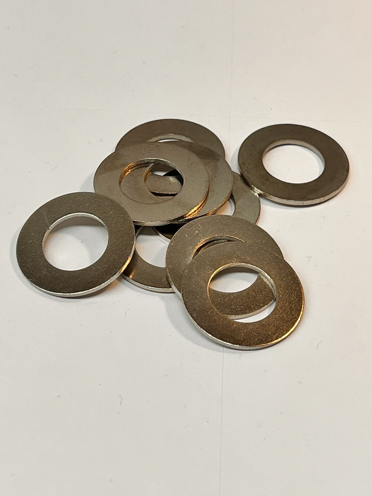 (1000) 5/8 Bolt Size 11/16 X 1-1/4 X 1/16 Flat Washer Steel Nickel .69 1.25 .062