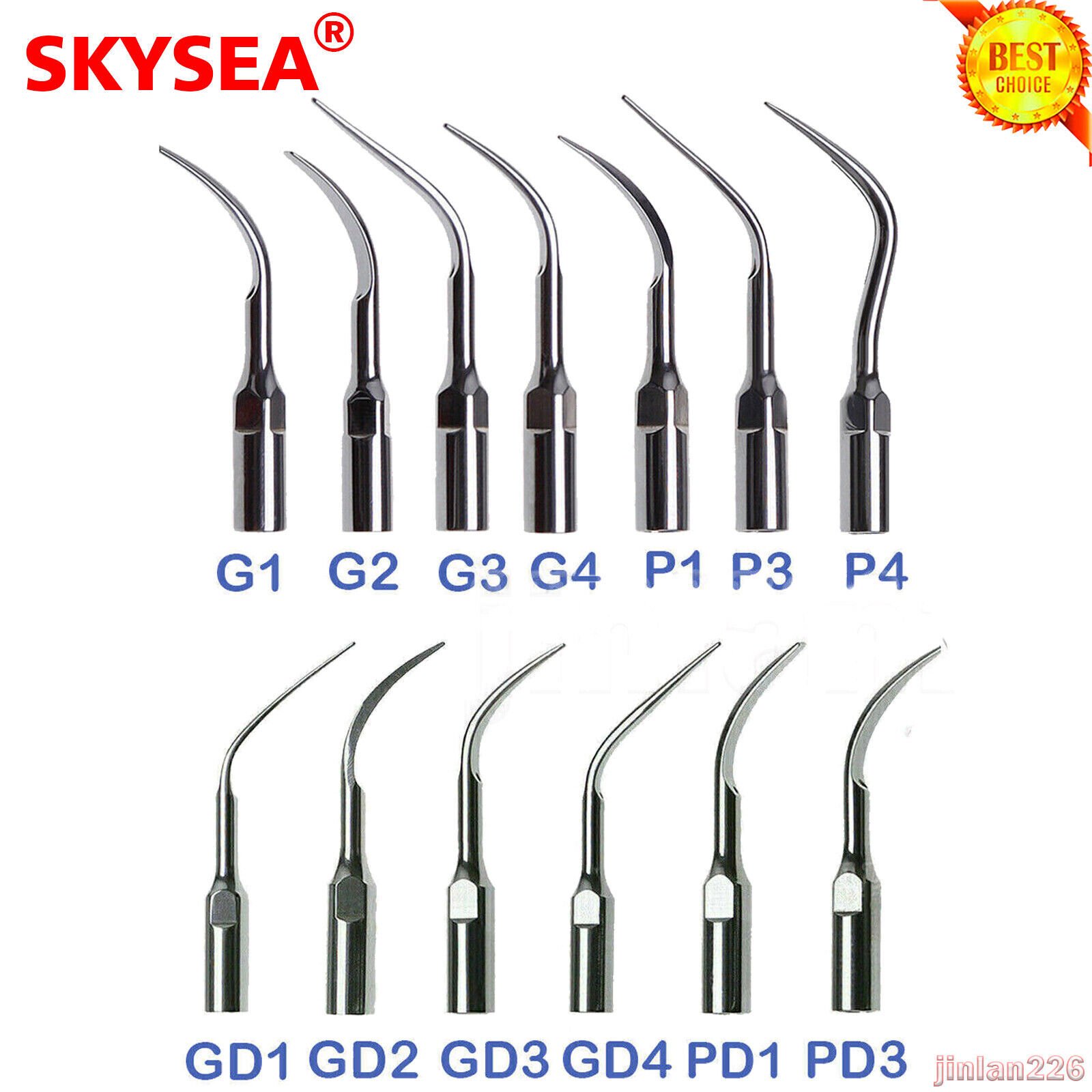 Dental Ultrasonic Piezo Scaler Tips fit EMS SKYSEA / DTE SATELEC CE & FDA
