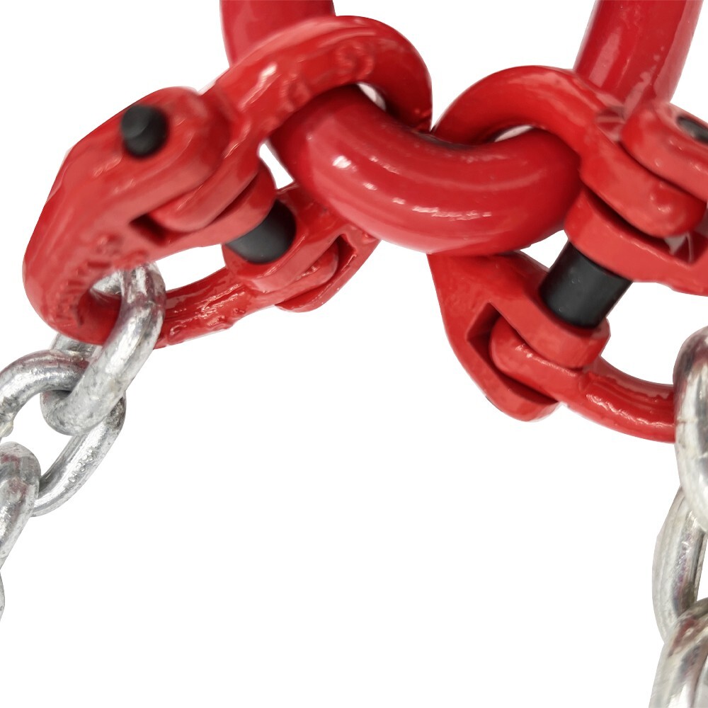 4.9FT Chain Sling G80 Manganese Steel Galvanized Chain Hoist Lifts 4 Ton with 4