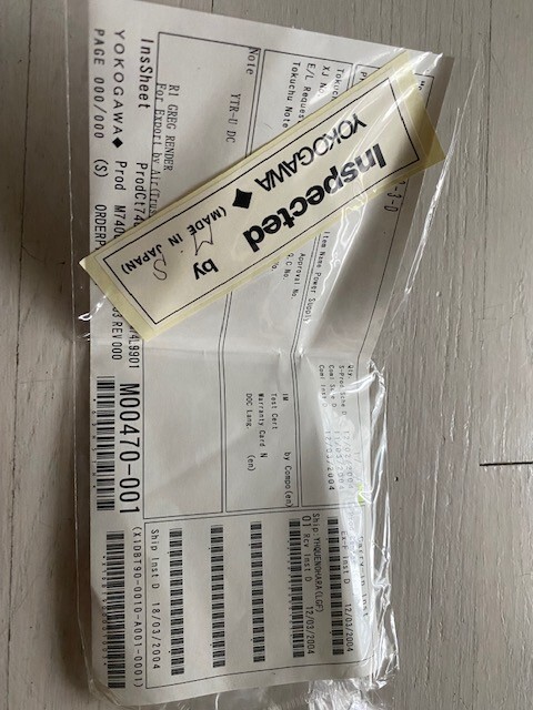 New Yokogawa current probe 701930, 150A with power supply 701938 (120V)