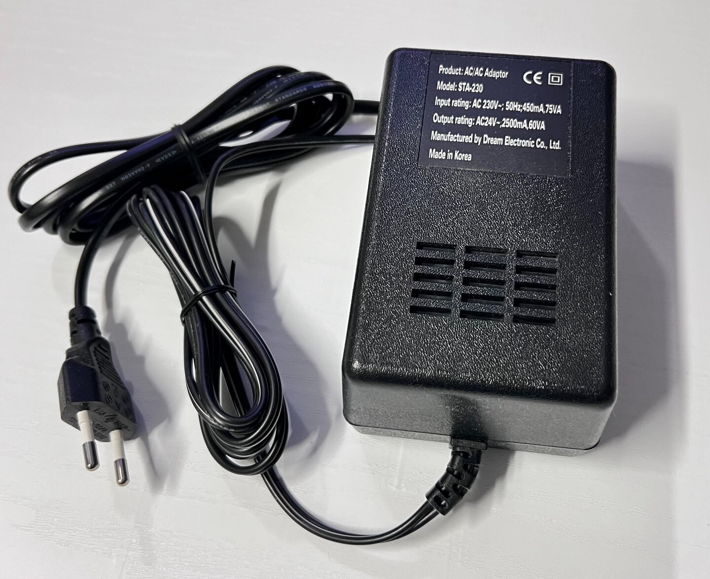 220V to 24V AC Step Down Transformer 60VA STA-230 Euro Power Supply Converter