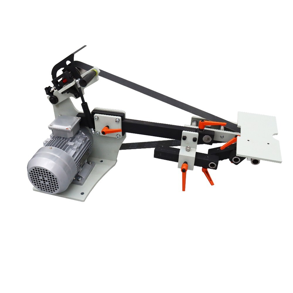 72in Belt Sander Grinder Knife Sharpener Polishing Machine w/ 3 Belts 220V 1500W