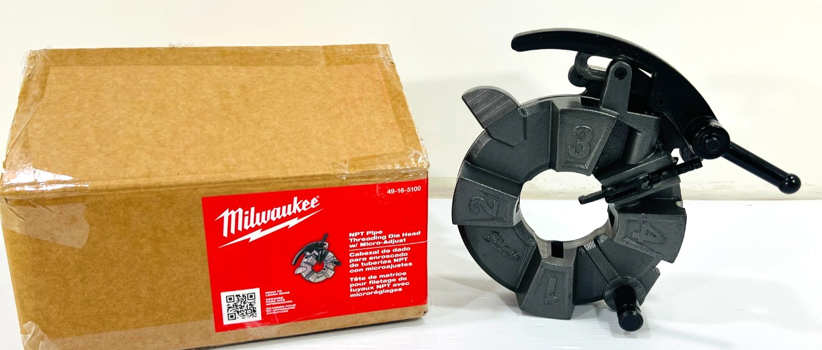 Milwaukee NPT Pipe Threading Die Head w/ Micro-Adjust 49-16-5100