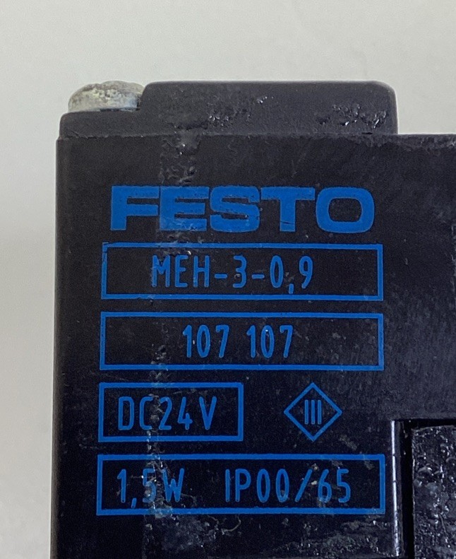 Festo JMEH-5/2-1/8-P-B 2-Way Solenoid Valve 173433, 24VDC