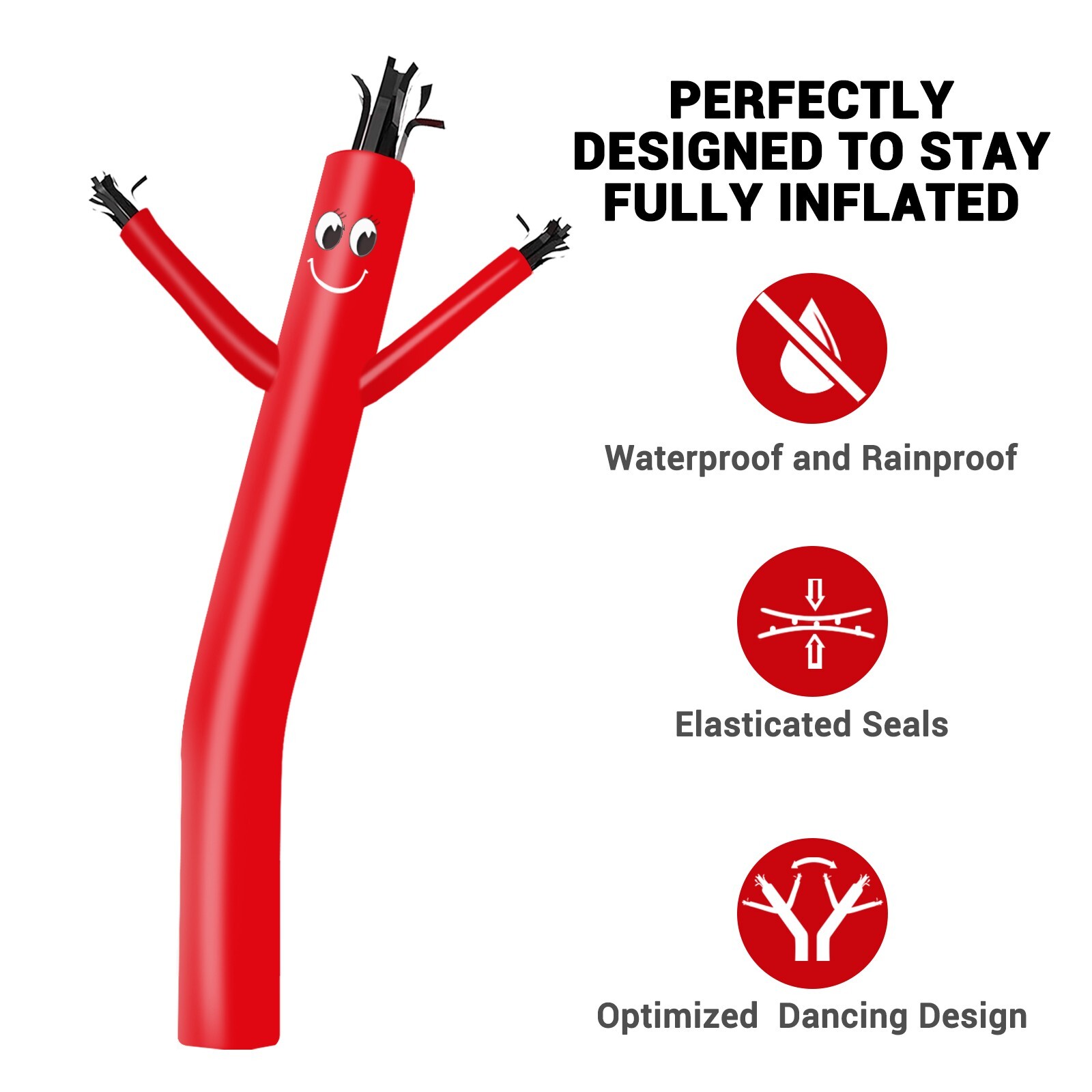 MOUNTO 8ft Air Inflatable Dancer Replacement – Dancer Only, Blower Not Included!