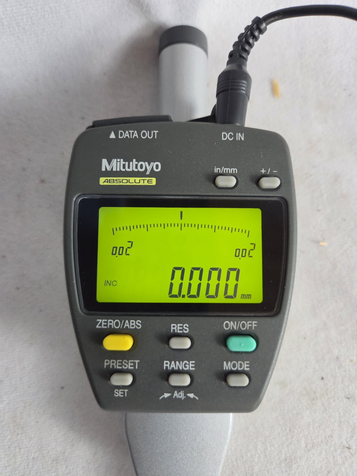 Mitutoyo 2″ 50mm ID-F150E 543-554-1 Digital Indicator W/Power Cord