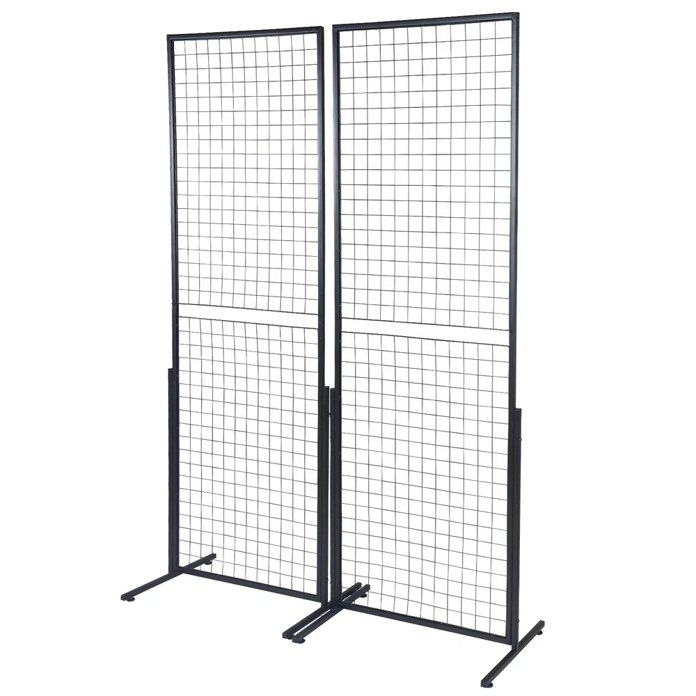 Uimoso 2′ x 5.6′ Grid Wall Panels Tower 2 Packs Wire Gridwall Display Racks