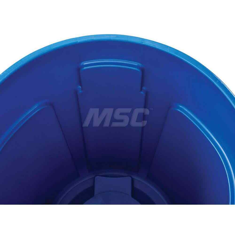 Rubbermaid fg263200blue 32 Gal Round Blue Trash Can Polyethylene
