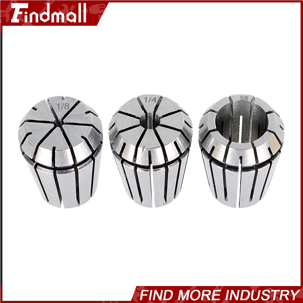 Findmall 12Pcs ER25 1/8″-5/8″ Spring Collet Set for Engraving Milling Lathe Tool