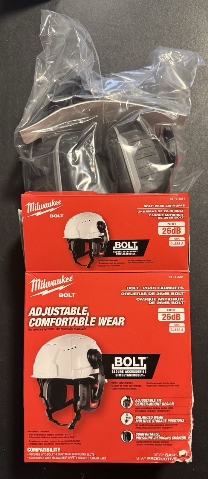 Milwaukee 48-73-3251 BOLT 26dB Earmuffs