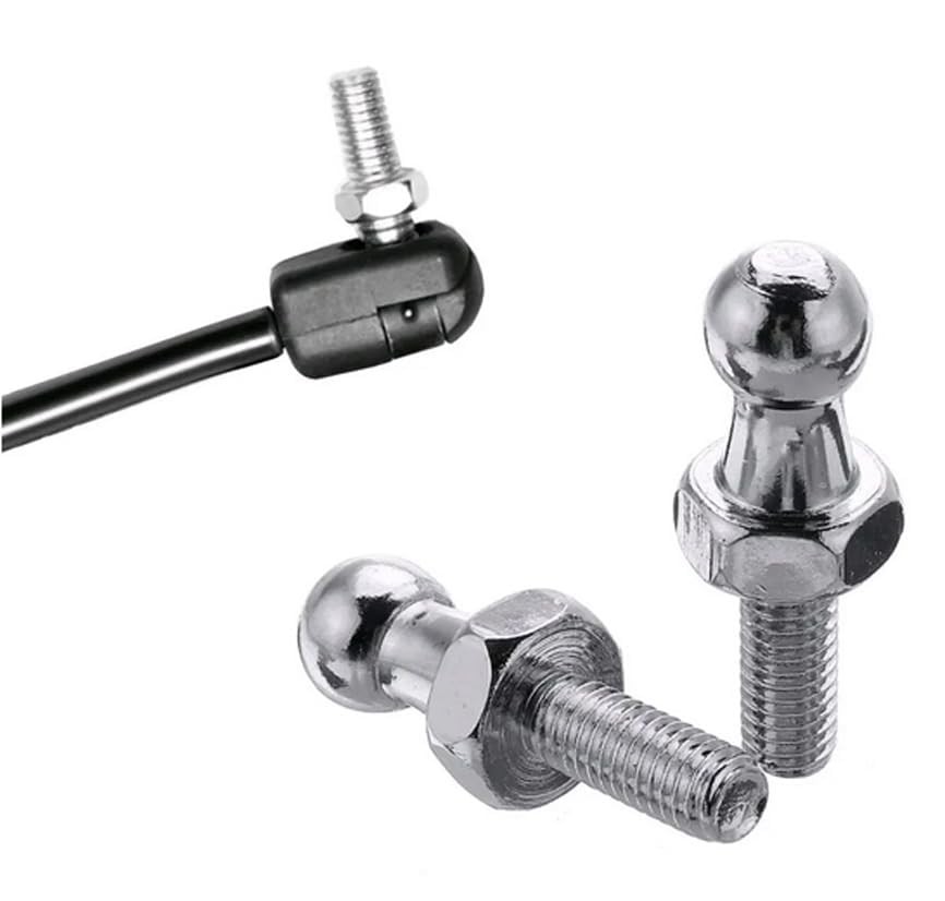 10mm Ball Studs Screws, M6 Thread Ball Screws for Gas Struts Lift Support Ball