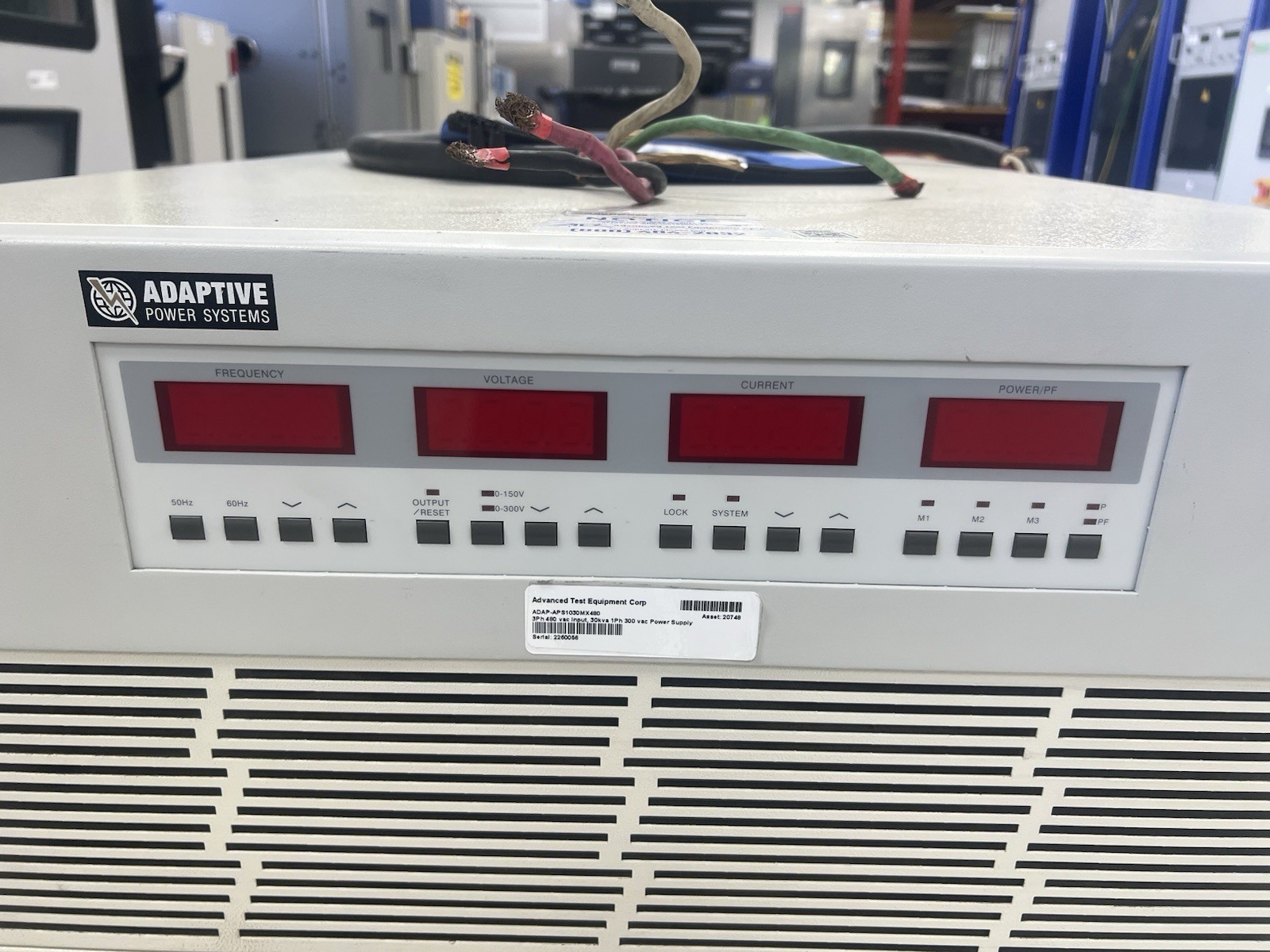 Adaptive Power APS1030MX480 30kVA 1ph AC Power Source/Frequency Converter