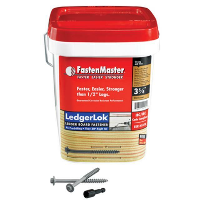 FastenMaster FMLL358B-250 3.63 in. Ledgerlok Screw- Pack – 250