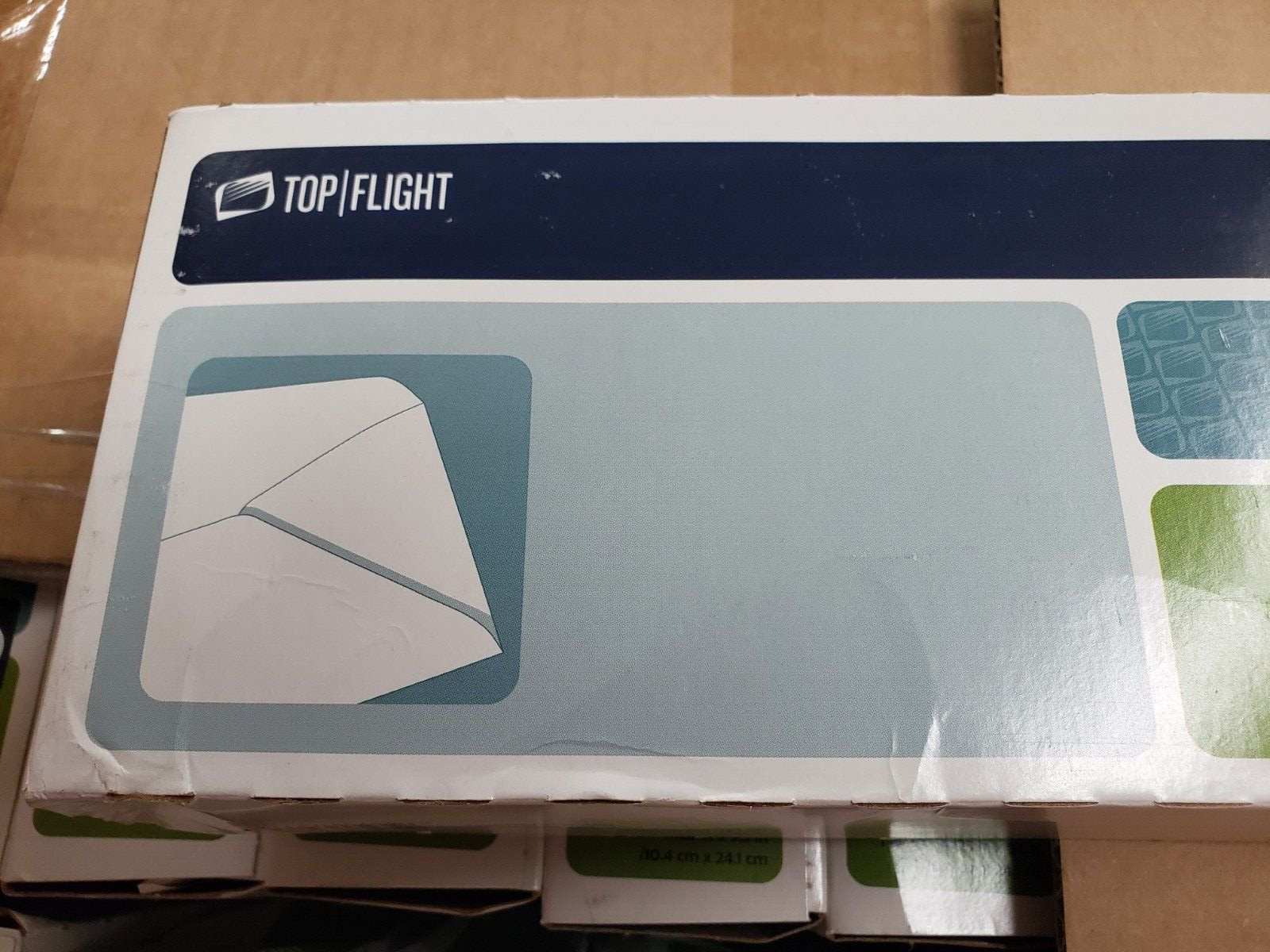 Cs/24 Box of 50 Top Flight No 10 White Envelopes 4.125″ x 9.5″