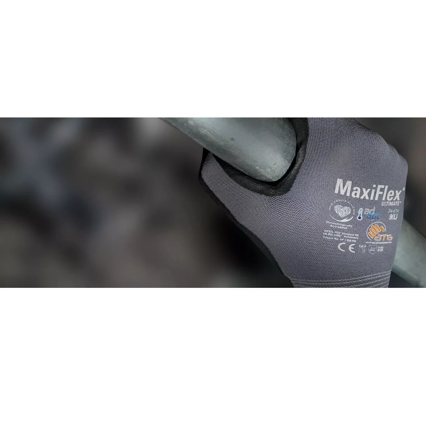 MaxiFlex Ultimate Micro Foam Nitrile Grip Coated WORK GLOVES 12 PAIR 34-875/S(7)