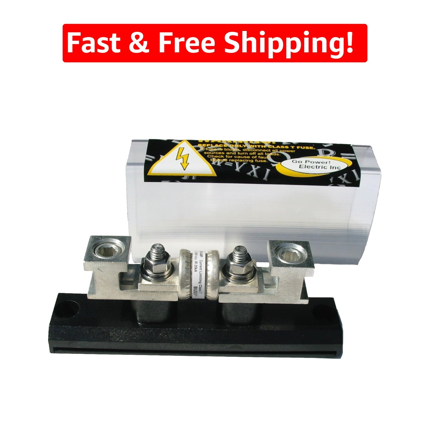 Heavy-Duty 200A Class T DC Fuse Block with Protective Cover – Ultimate Safety