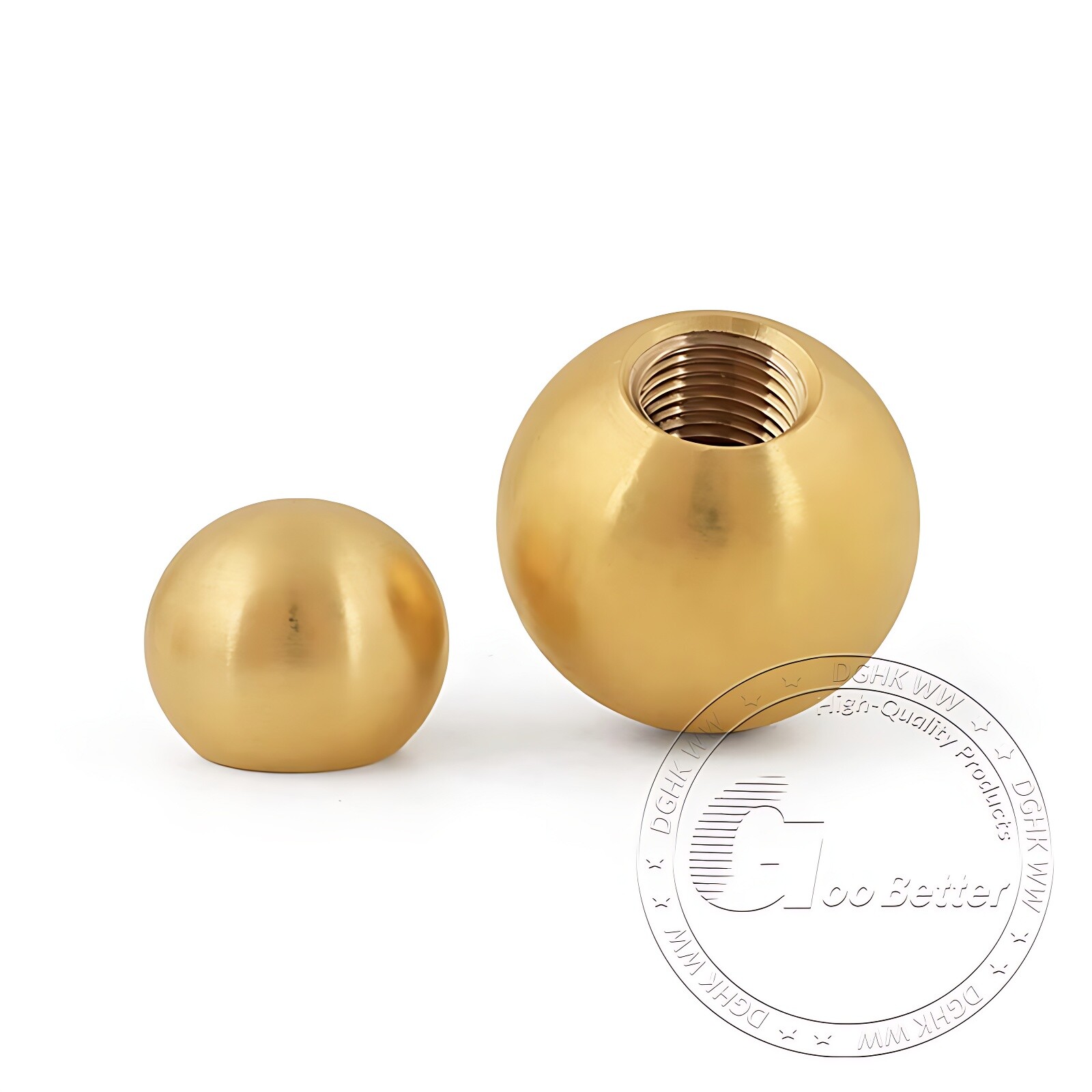 Pure Brass Thread Ball Nut With Internal Thread M3 M4 M6 M10 M12 Diameter 6-25mm