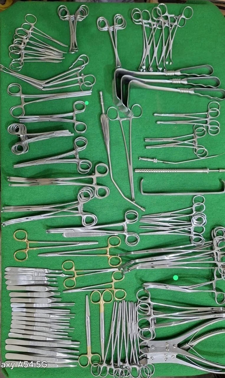 Major Cardiovascular Thoracotomy Vascular 106 pcs Set Open Heart Instruments