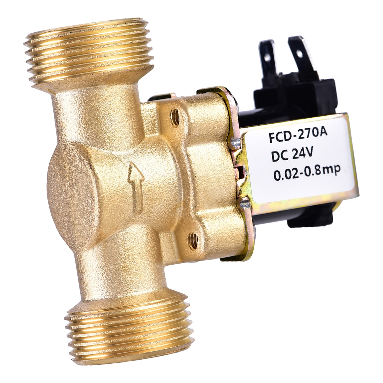 3/4 DC 24V Normally Closed Brass Electric Solenoid Magnetic Valve For Water