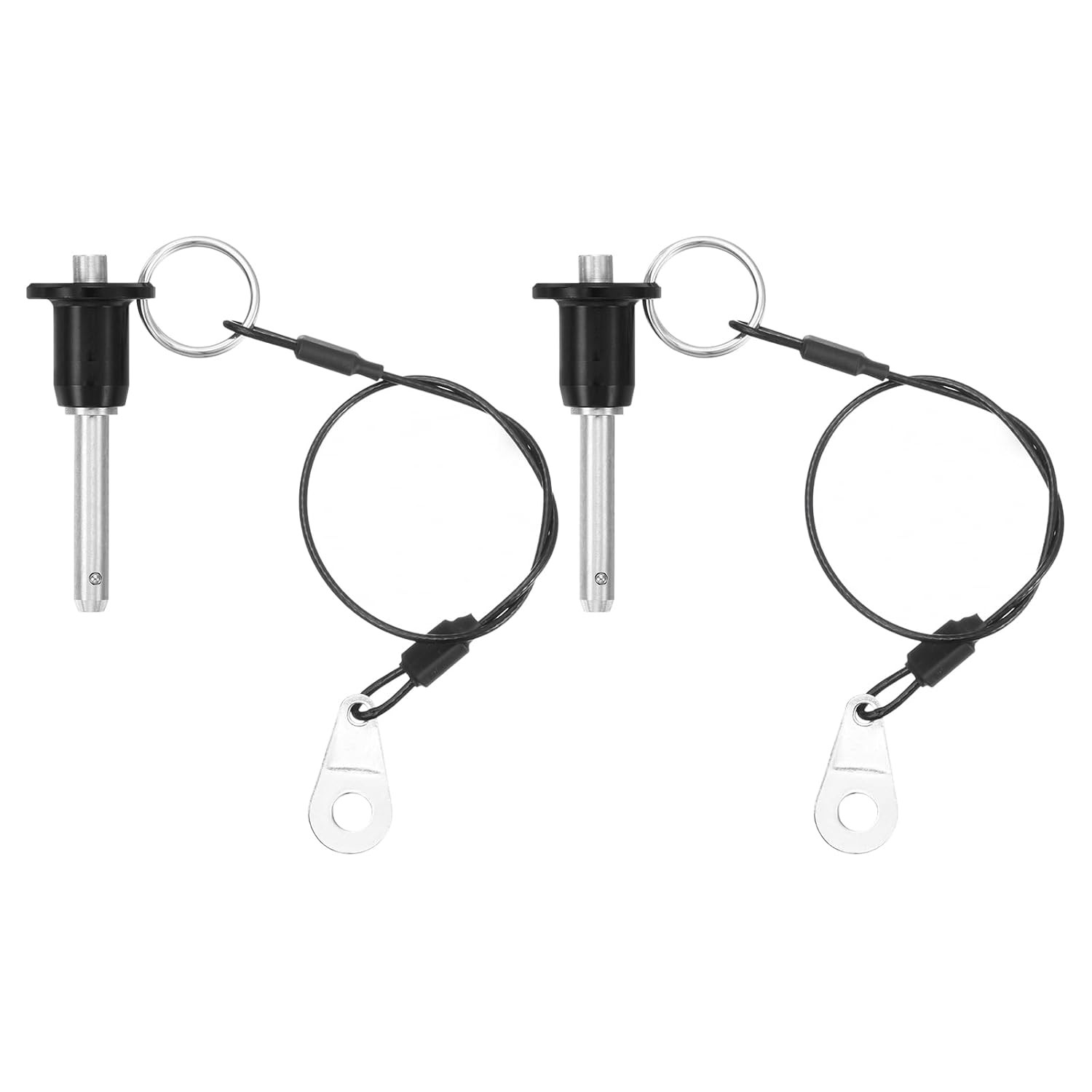 Uxcell 2 Pcs Quick Release Pin, 1/4″ X 1.42″(Dia. X L) Ball Locking Pin with Pus
