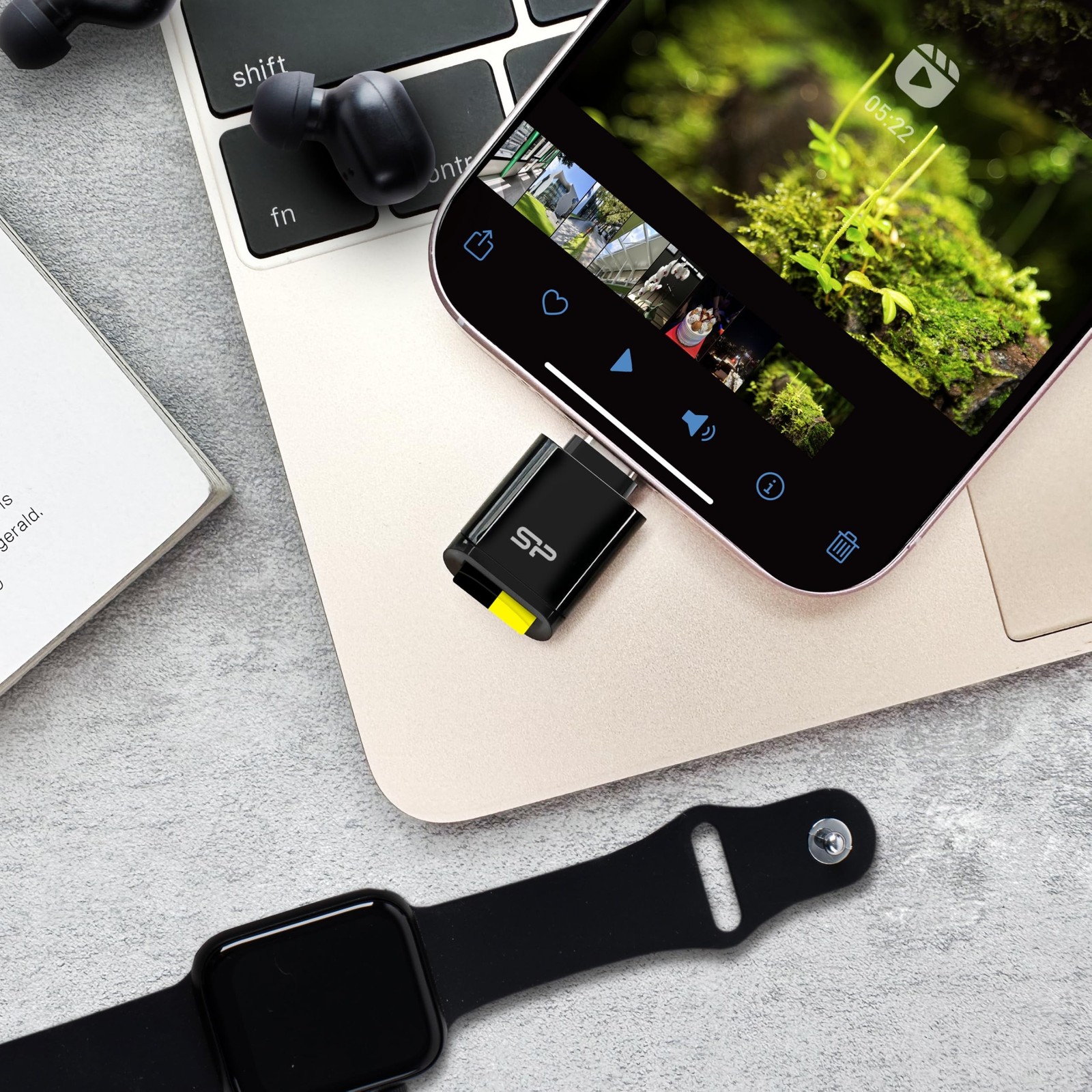 Silicon Power USB Type-C MicroSD Card Reader C200 SPU3CTMREDC2000K