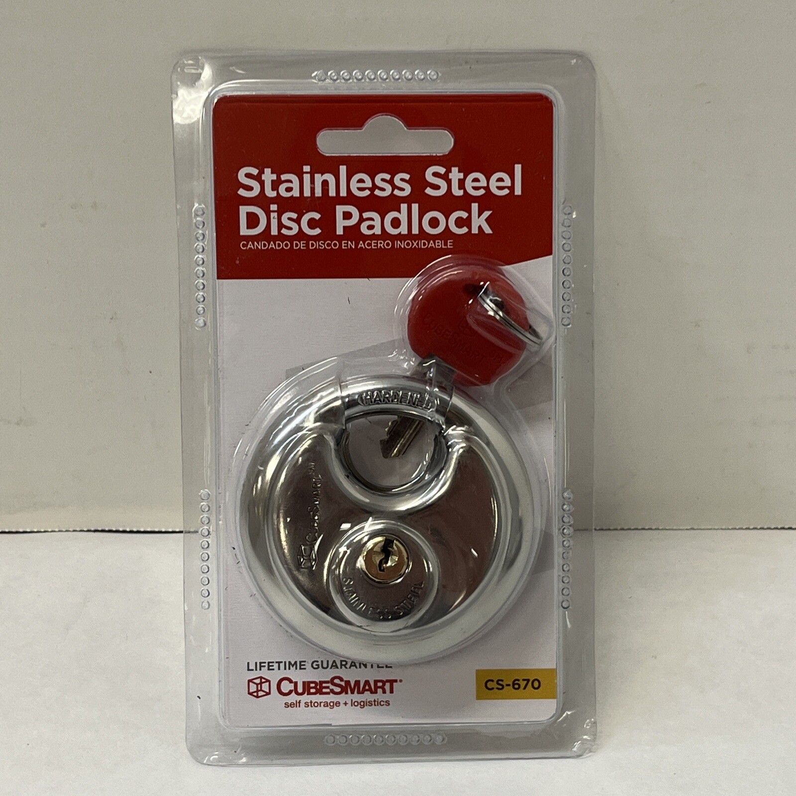 CubeSmart 2¾» Stainless Steel Disc Padlock