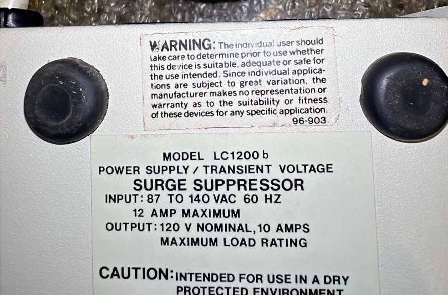 Tripp Lite LC-1200 Voltage Regulator W/ Isobar Spike/Noise Suppression 87-140V