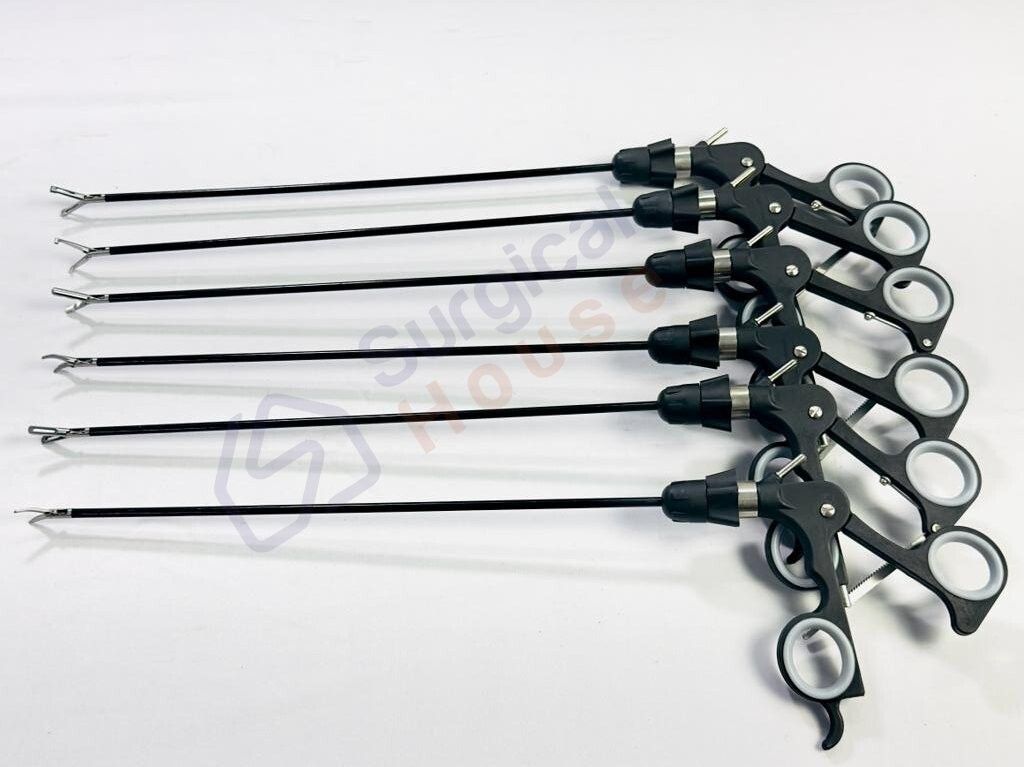 Laparoscopy GrasperSet Of 6 Laparoscopic Surgical Instruments 5mmx330mm New Set.