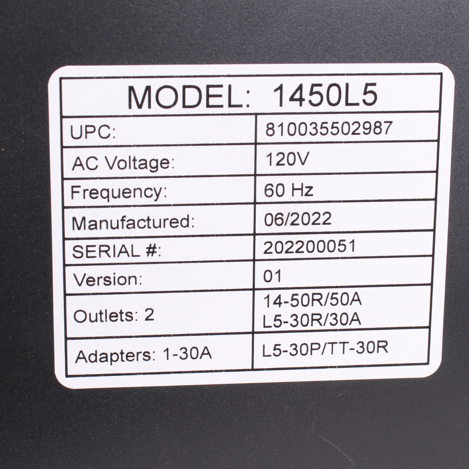 Used – RV 30A 50A Amp Inverter Generator Parallel Companion Kit 125V 30 50 AMP