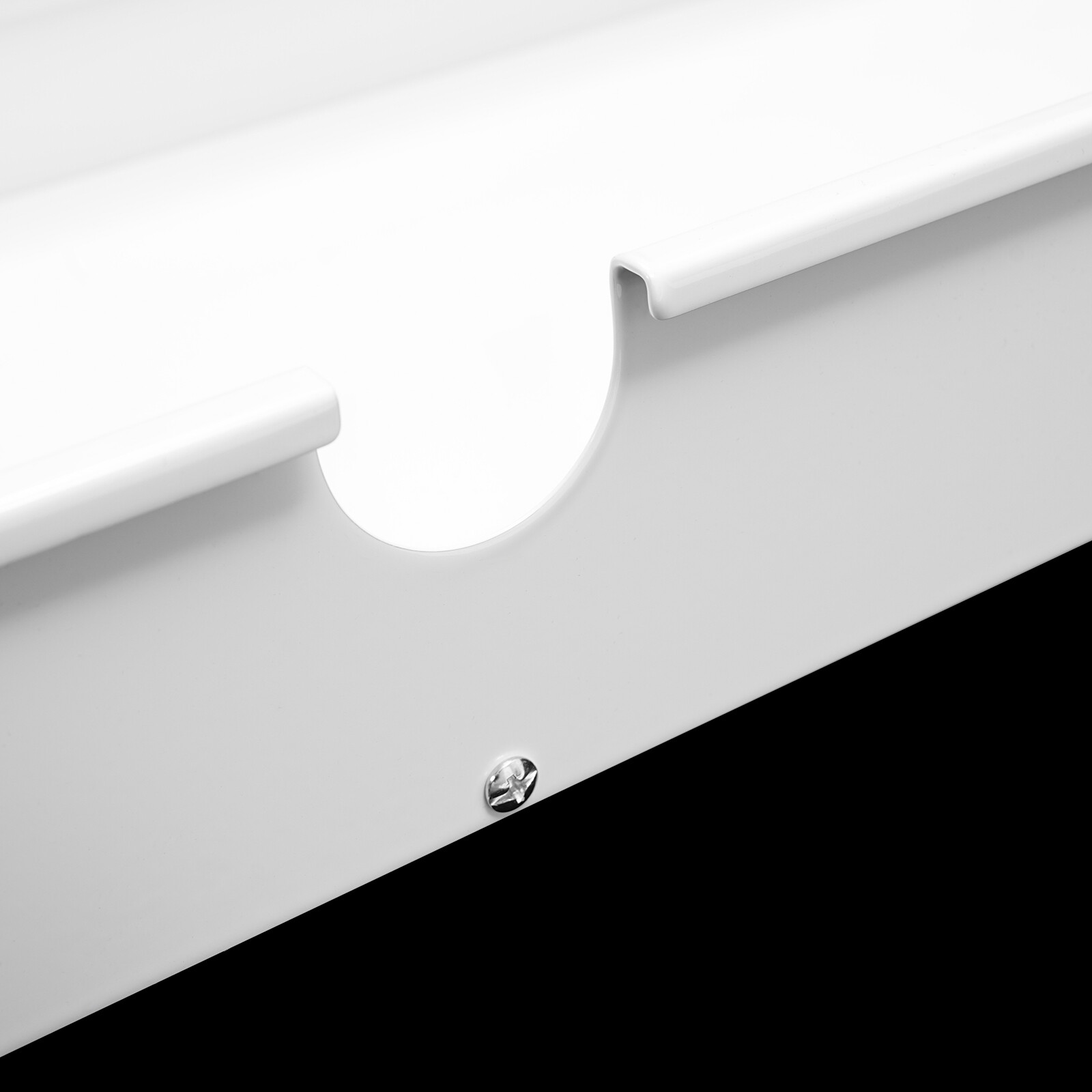 33in White Space Saver Sliding Under Desk Storage Drawer Pull-out Drawer White.