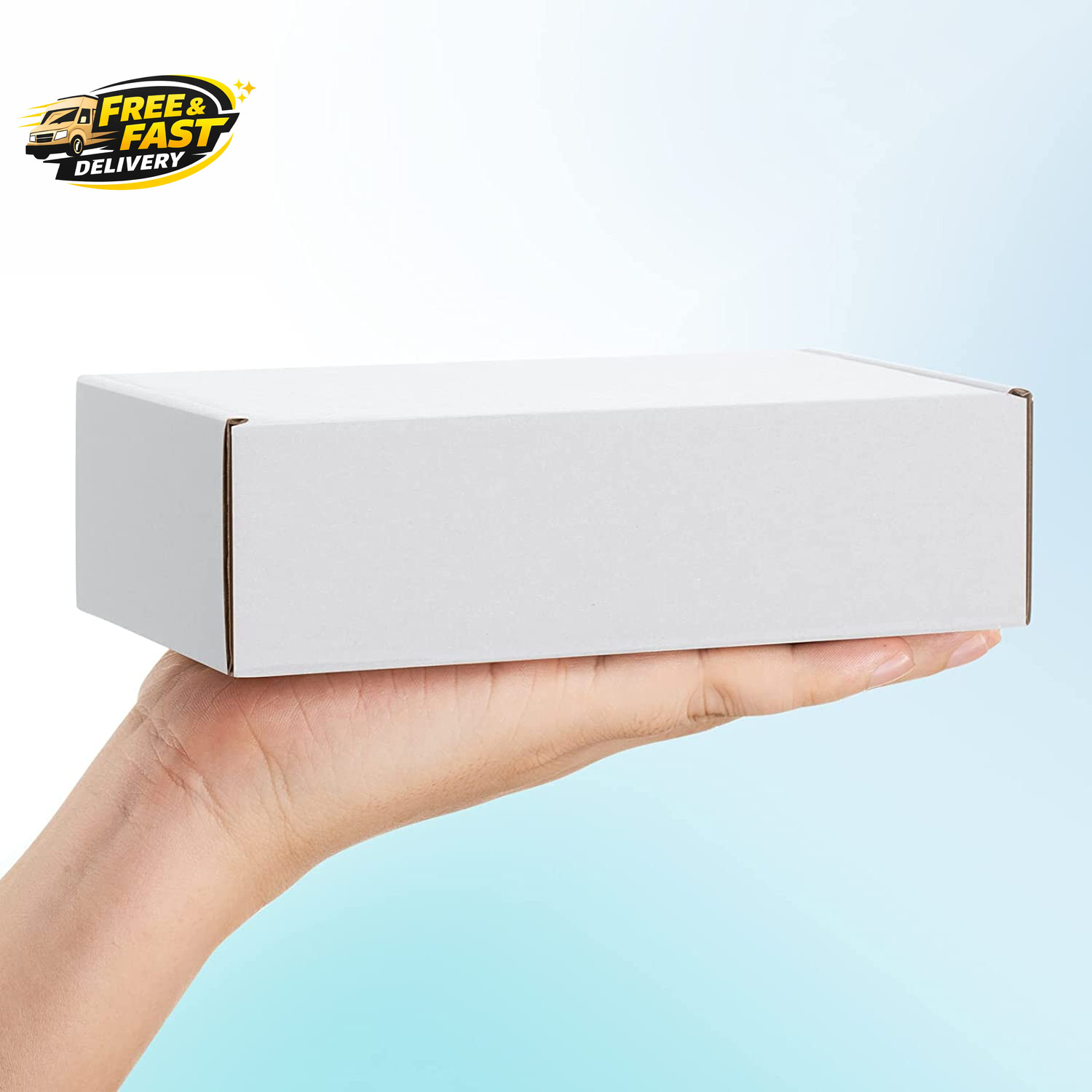 Shipping Boxes 7X5X2 Inches White Small Mailing Boxes 25 Pack Cardboard