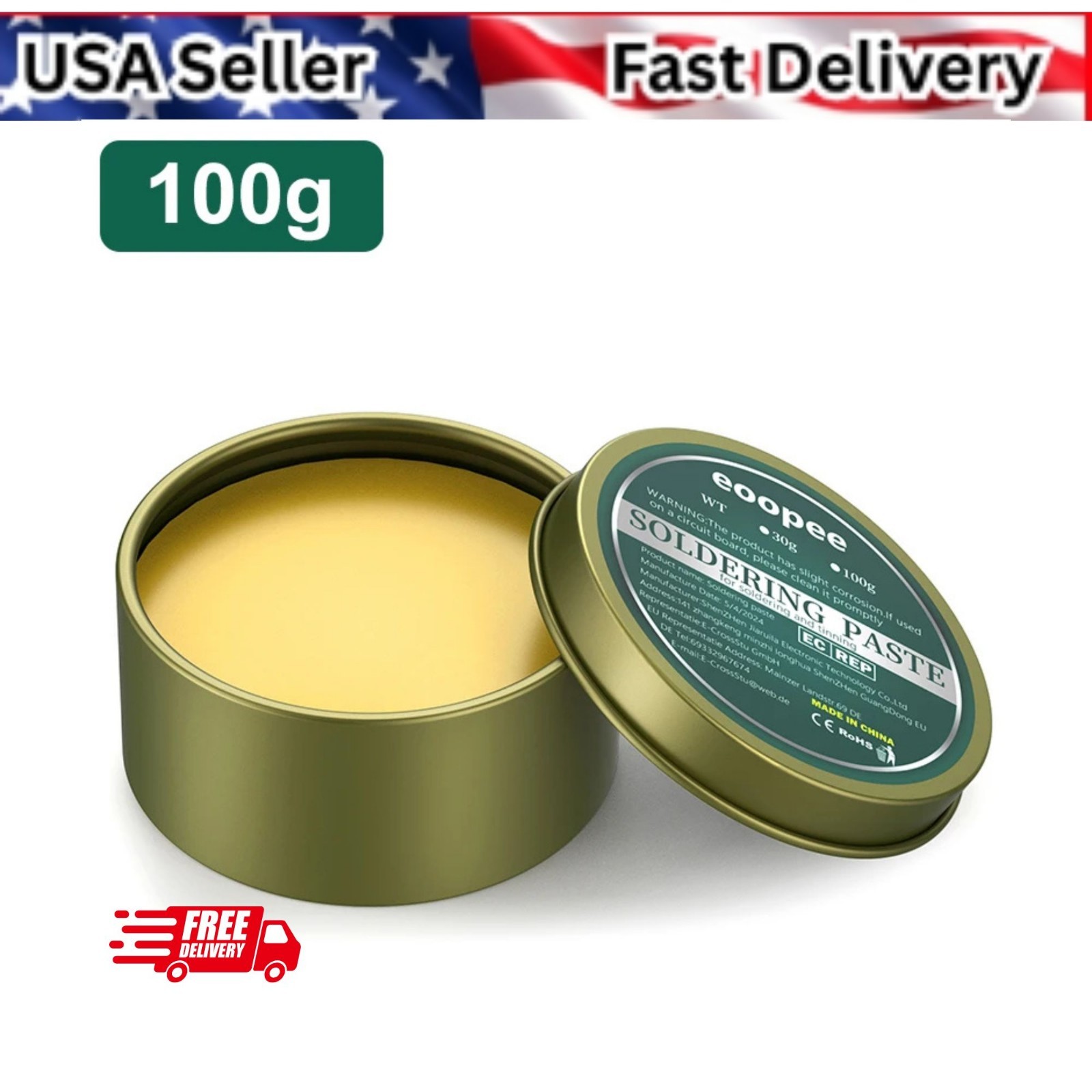 Lead Free Solder Paste Rosin Flux 100g – Welding Soldering Iron Repair Paste